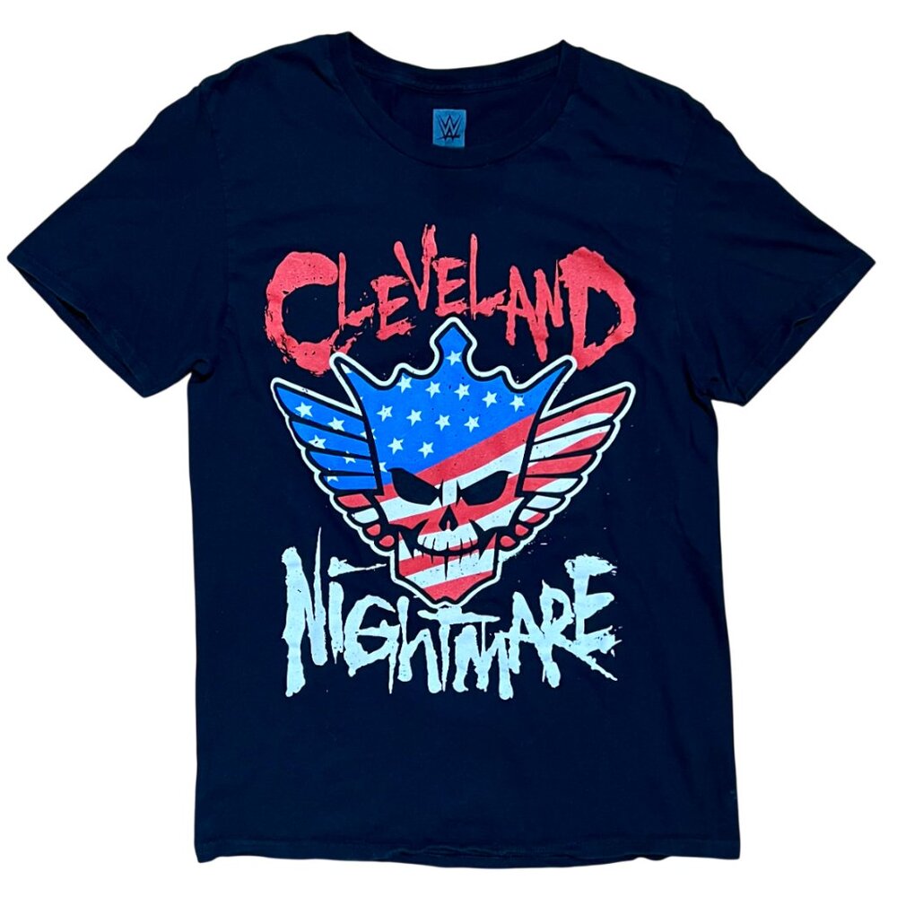 WWE Cody Rhodes Cleveland Nightmare Exclusive Vintage Graphic T-Shirt, Men's Med